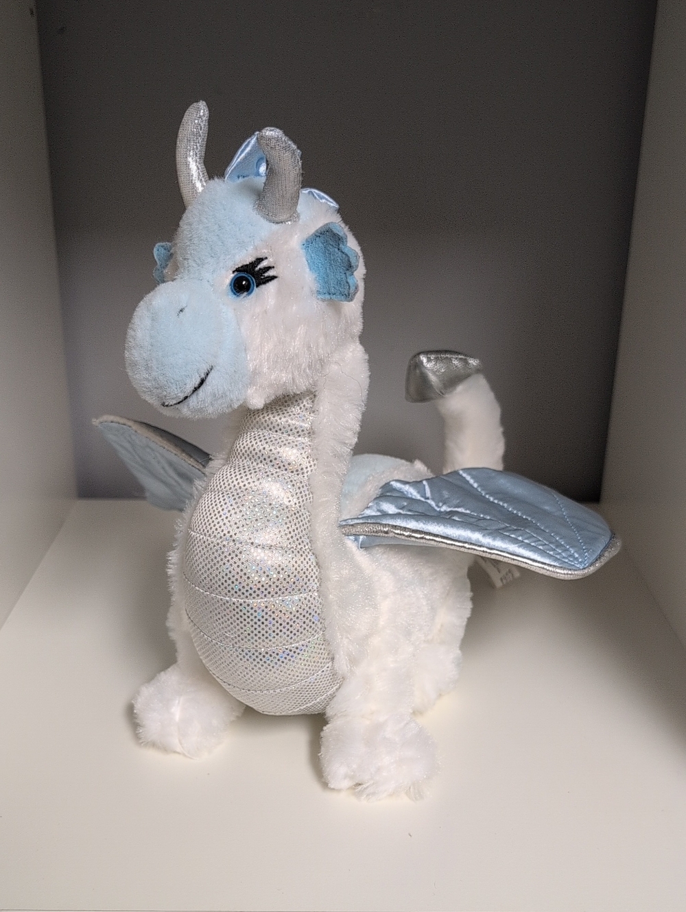 Webkinz Ice Dragon No Code Y2k Collectible Plush GANZ EUC